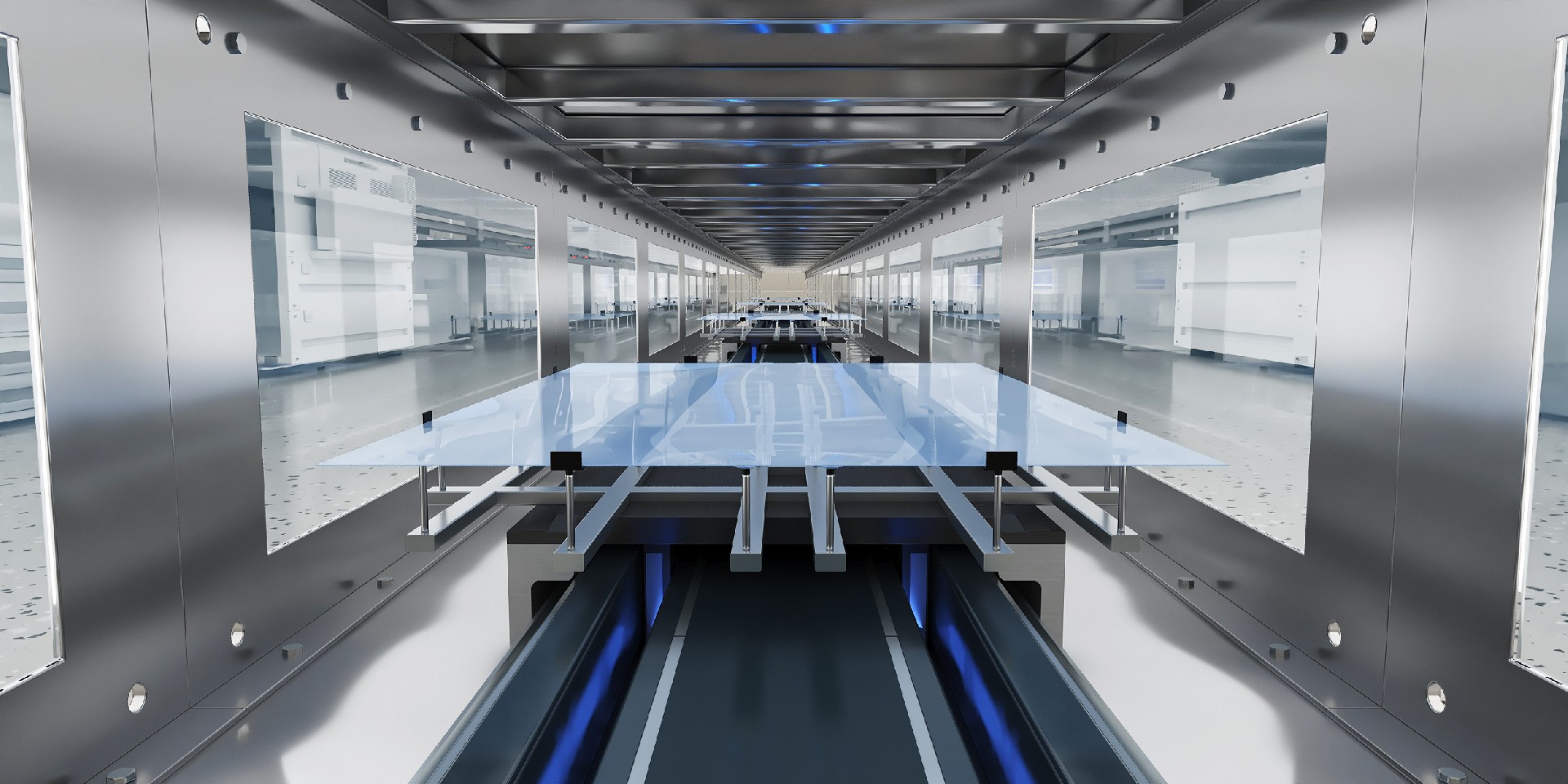 磁悬浮输送线可提升液晶面板行业的生产效率、精度和灵活性！